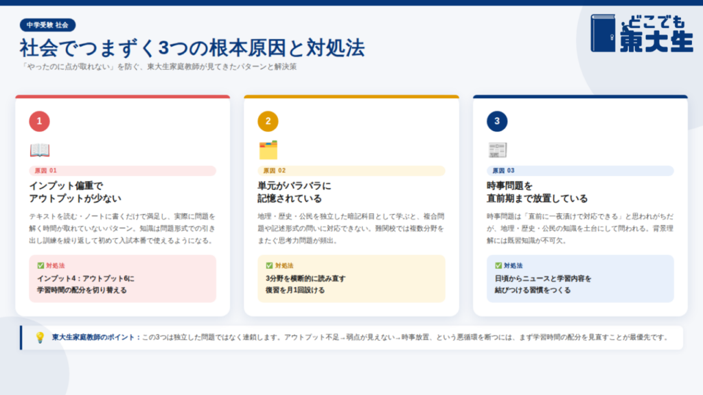 中受社会でつまずく3つの根本原因と対処法
